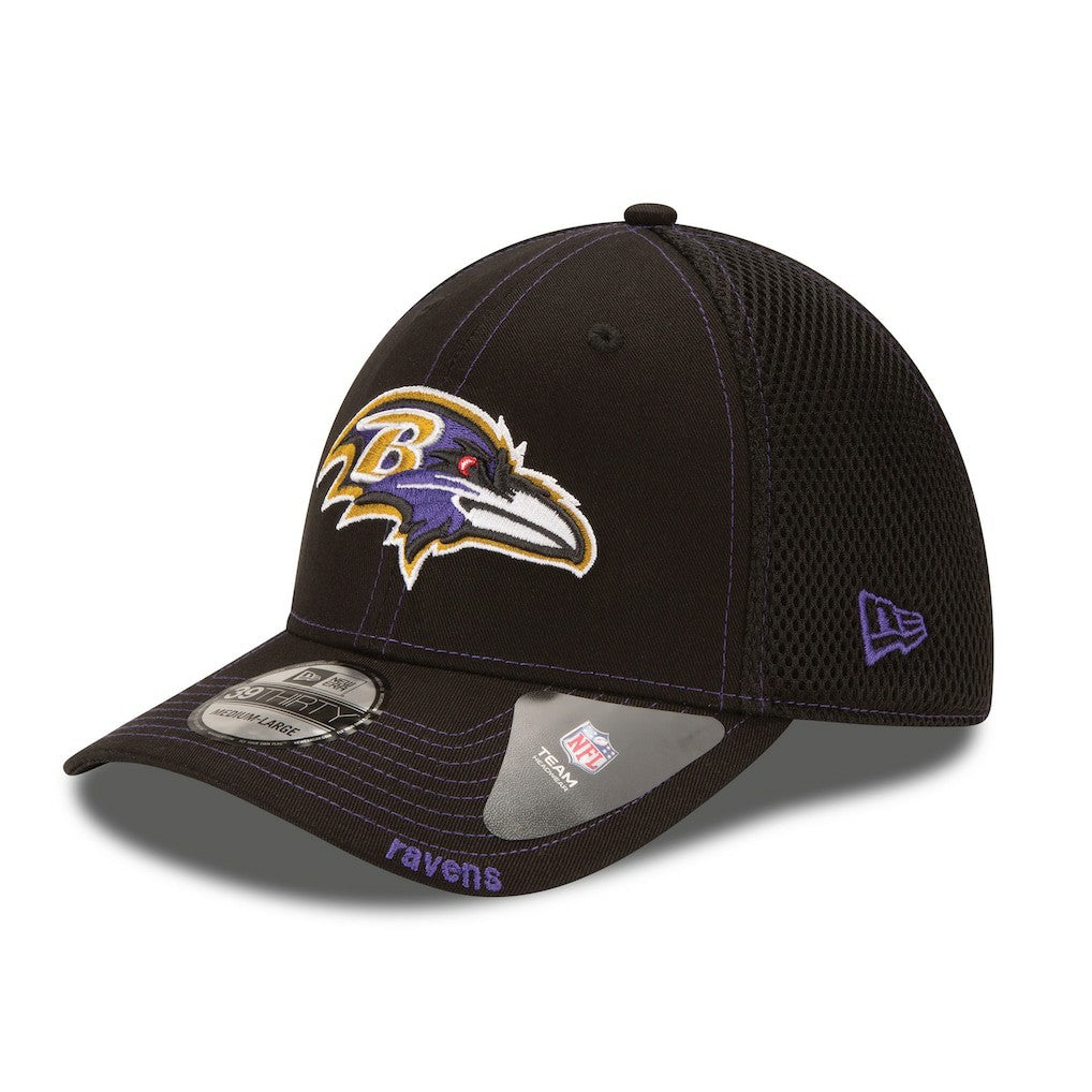 Baltimore Ravens New Era Neo 39THIRTY Flex Hat Black - - NFL
