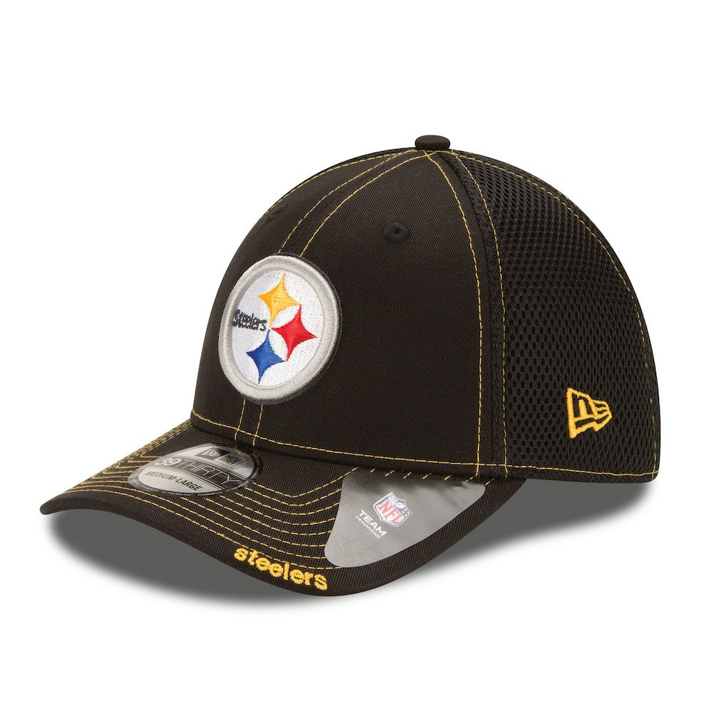 Pittsburgh Steelers New Era Neo 39THIRTY Flex Hat Black - - NFL