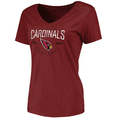 Arizona Cardinals Women's Live For It V-Neck T-Shirt Cardinal - NFL
