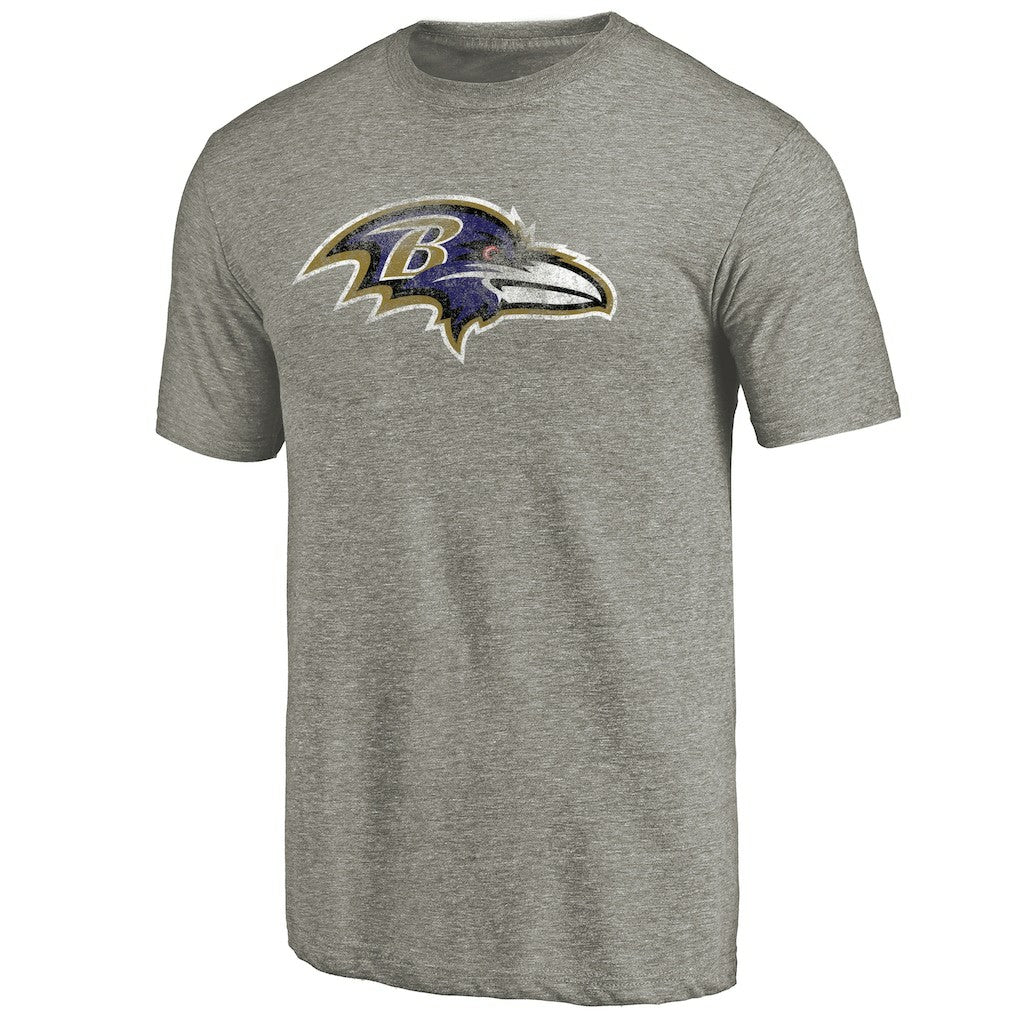 Baltimore Ravens Distressed Team T-Shirt Ash - NFL