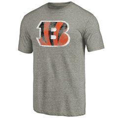 Cincinnati Bengals Distressed Team T-Shirt Ash - NFL