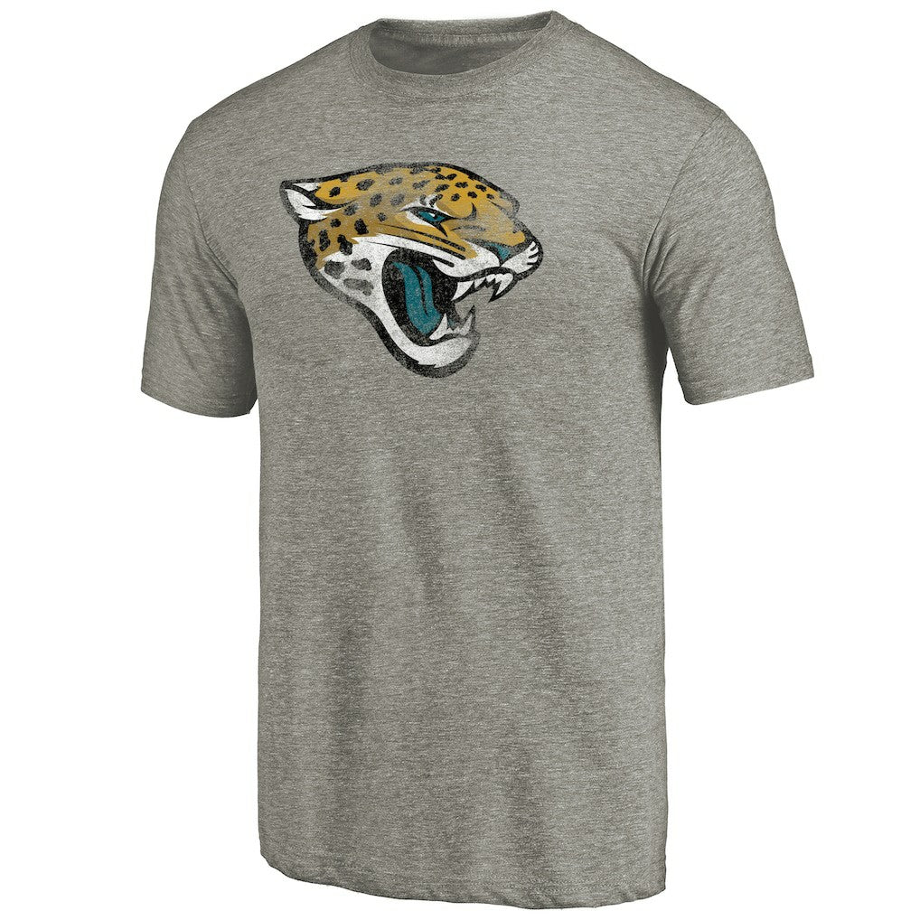 Jacksonville Jaguars Distressed Team T-Shirt Ash - NFL