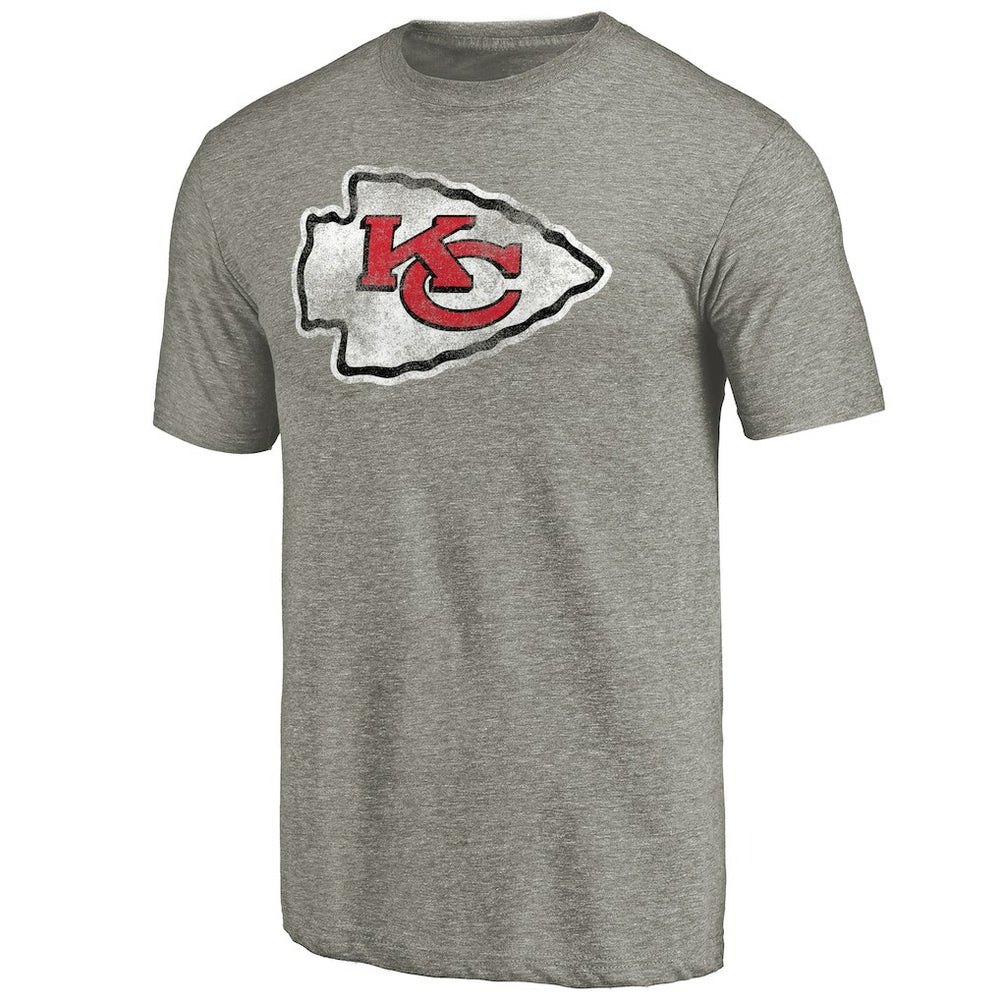 Kansas City Chiefs Distressed Team T-Shirt Ash - NFL