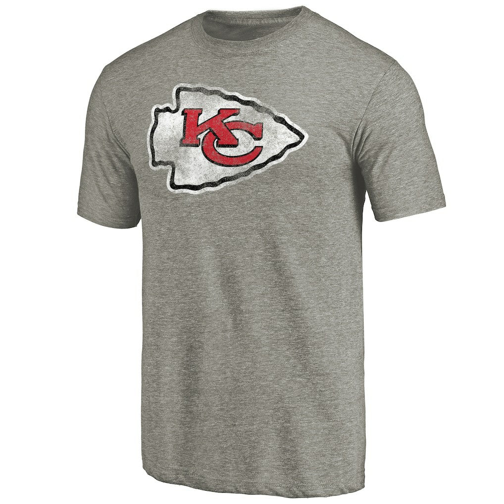 Kansas City Chiefs Distressed Team T-Shirt Ash - NFL