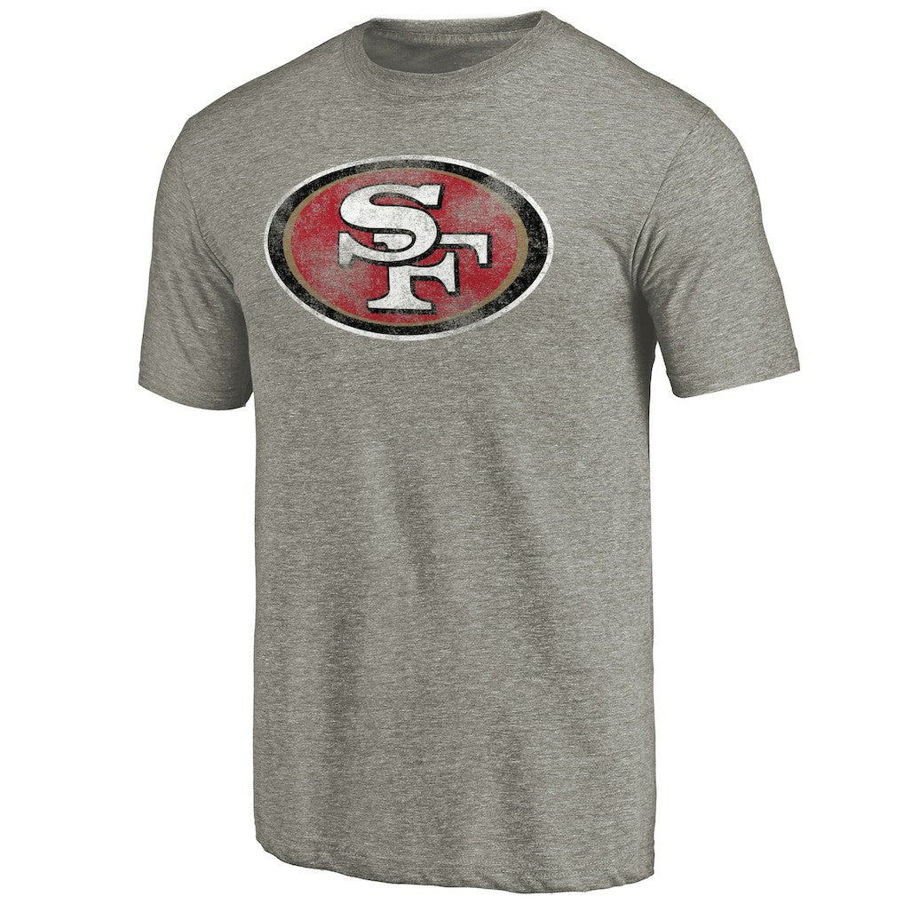 San Francisco 49ers Distressed Team T-Shirt Ash - NFL
