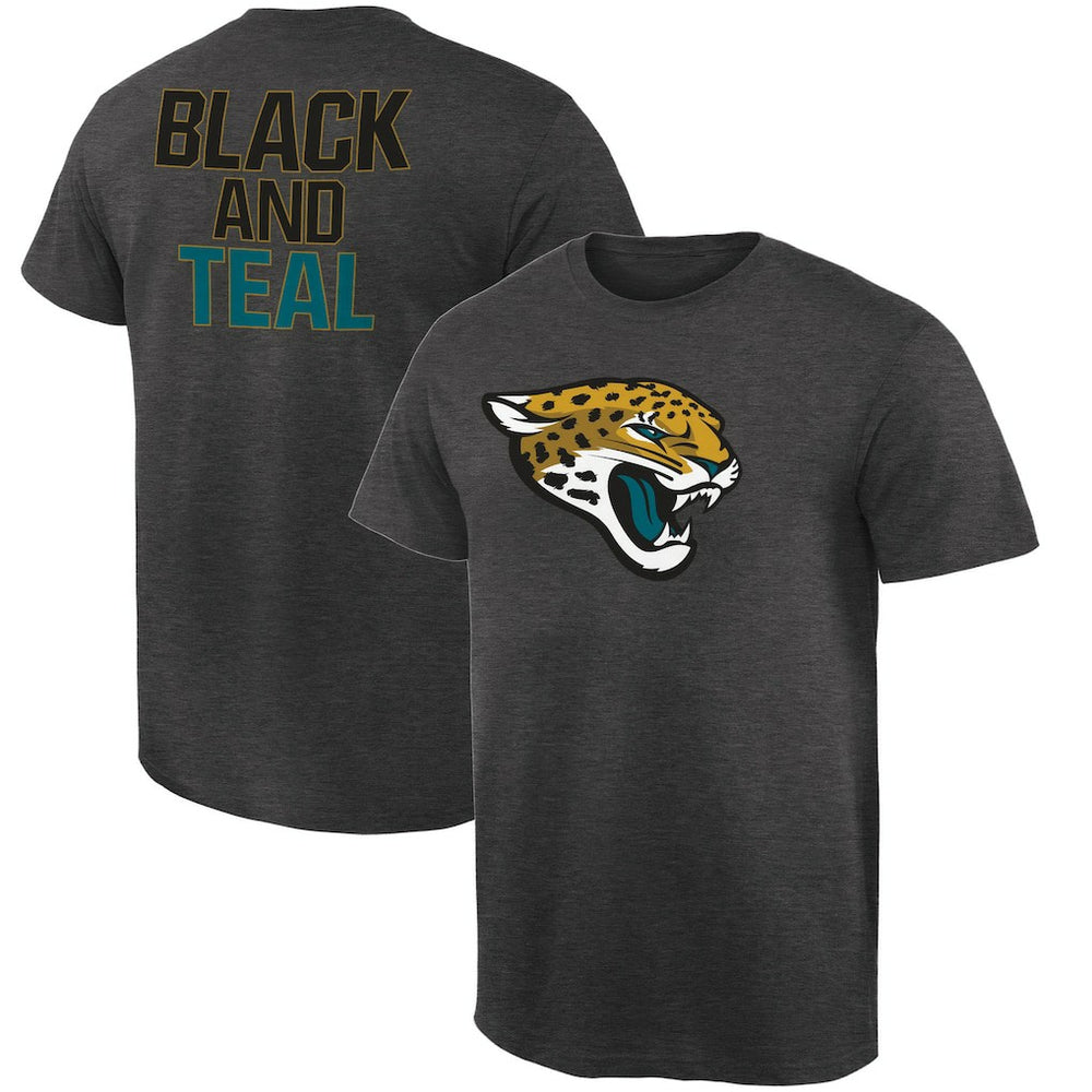 Jacksonville Jaguars Rally Logo T-Shirt Heathered Gray - NFL