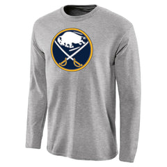 Buffalo Sabres - Team Primary Logo 2 Long Sleeve T-Shirt Ash
