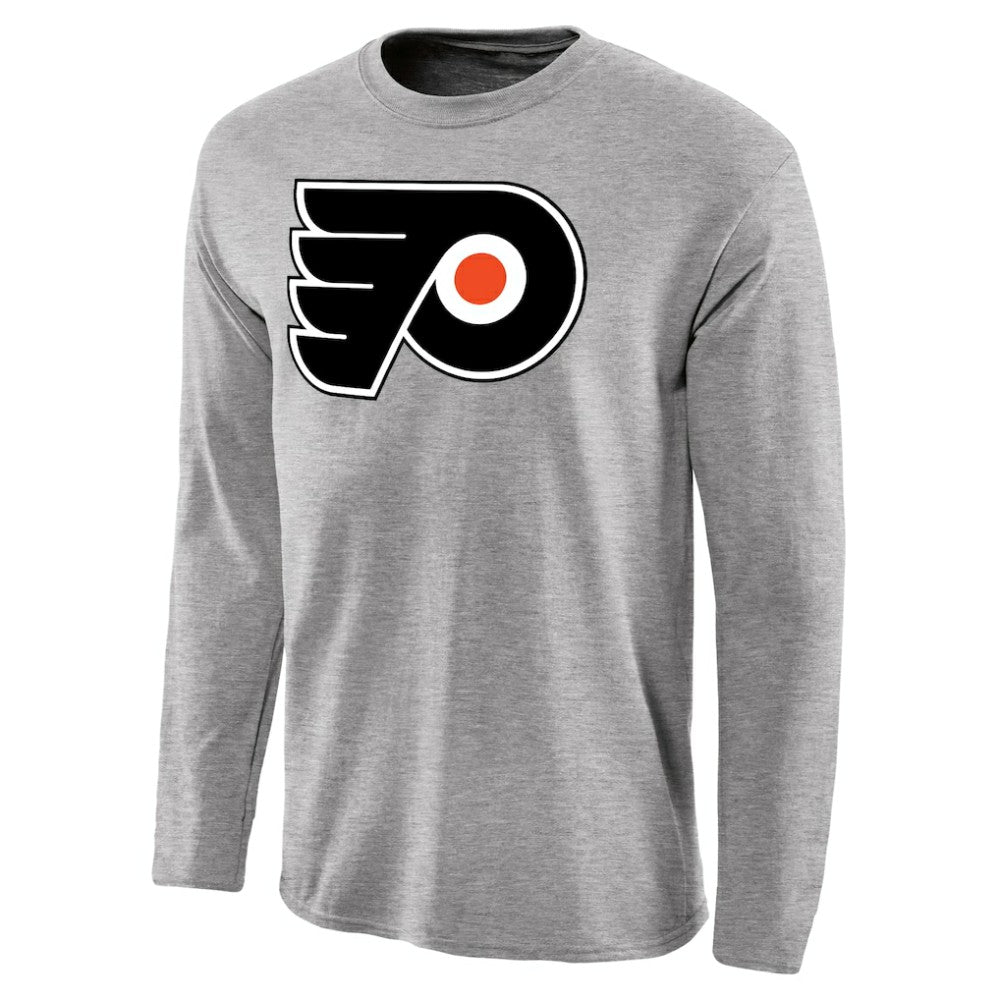 Philadelphia Flyers - Team Primary Logo 2 Long Sleeve T-Shirt Ash