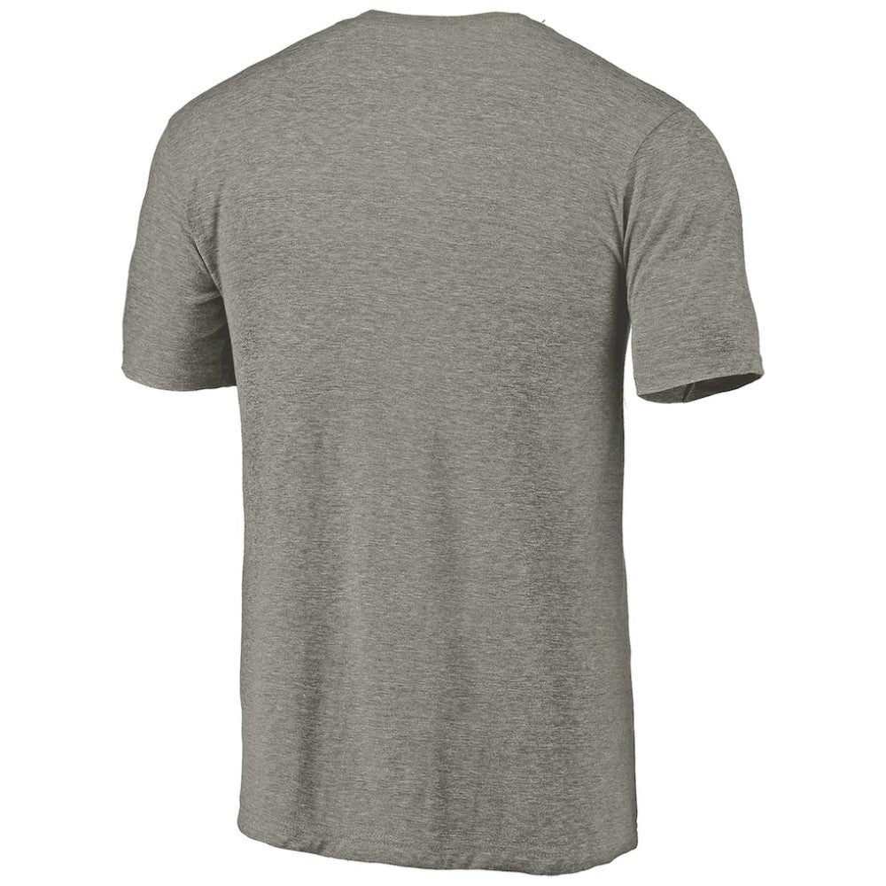 Colorado Avalanche - Distressed Team Logo Tri-Blend T-Shirt Ash