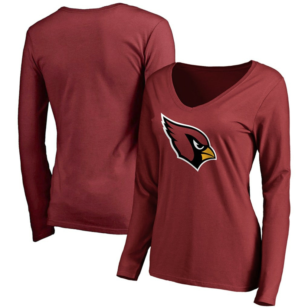 Arizona Cardinals Women's Primary Team Logo Long Sleeve T-Shirt Cardinal - NFL