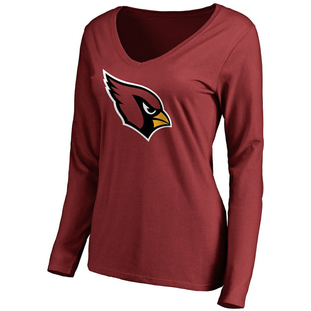 Arizona Cardinals Women's Primary Team Logo Long Sleeve T-Shirt Cardinal - NFL