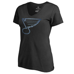 St. Louis Blues - Women's Pond Hockey T-Shirt Black