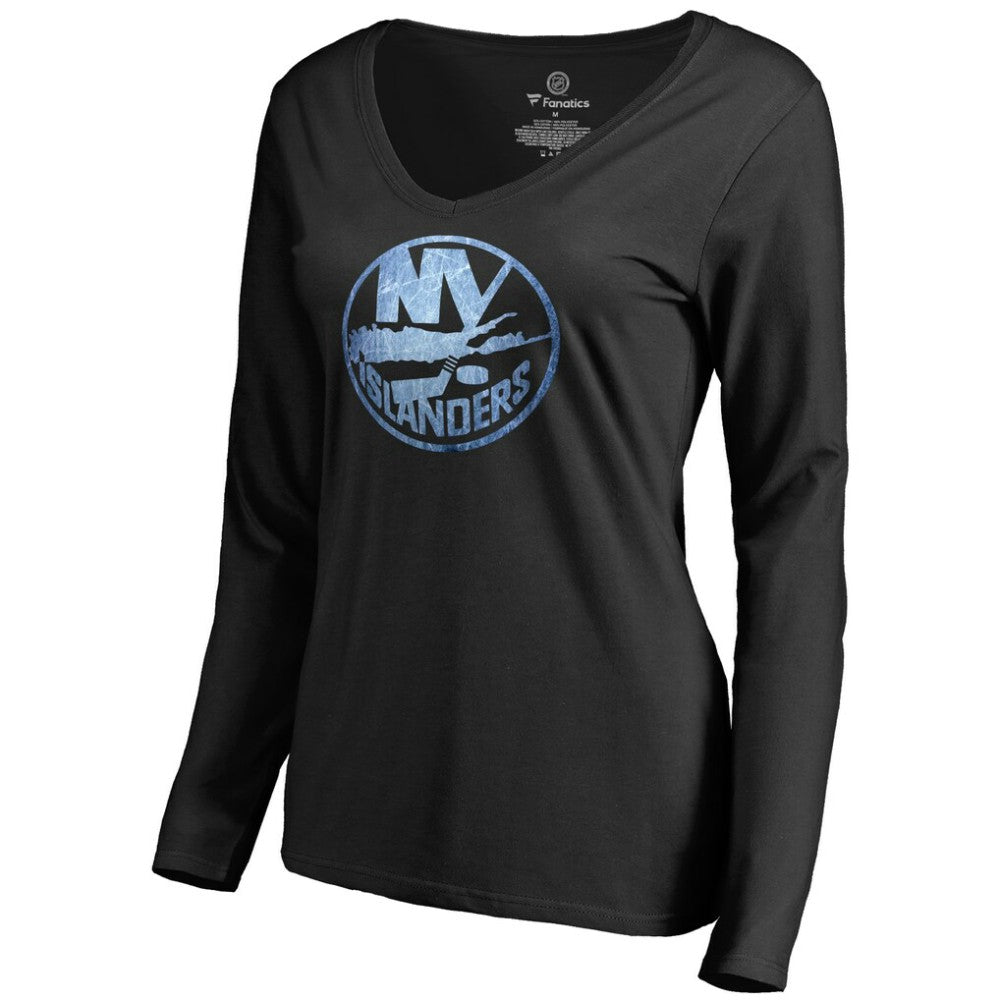 New York Islanders - Women's Pond Hockey Long Sleeve T-Shirt Black