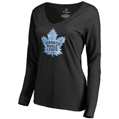 Toronto Maple Leafs - Women's Pond Hockey Long Sleeve T-Shirt Black