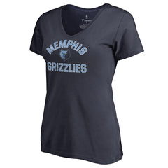 NBA - Memphis Grizzlies Women's Overtime V-Neck T-Shirt - Navy