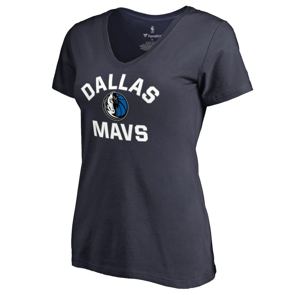 NBA - Dallas Mavericks Women's Overtime V-Neck T-Shirt - Navy