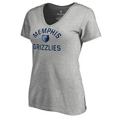 NBA - Memphis Grizzlies Women's Overtime V-Neck T-Shirt - Heather Gray