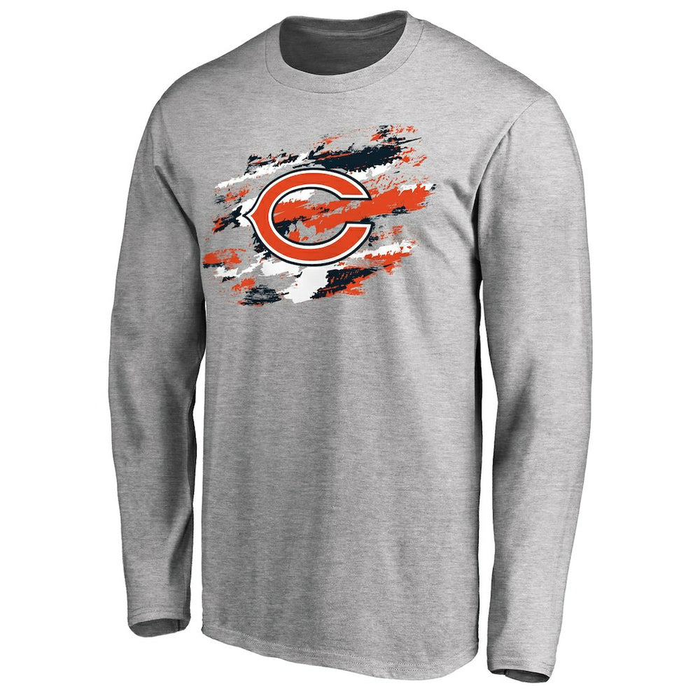 Chicago Bears True Colors Long Sleeve T-Shirt Ash - NFL