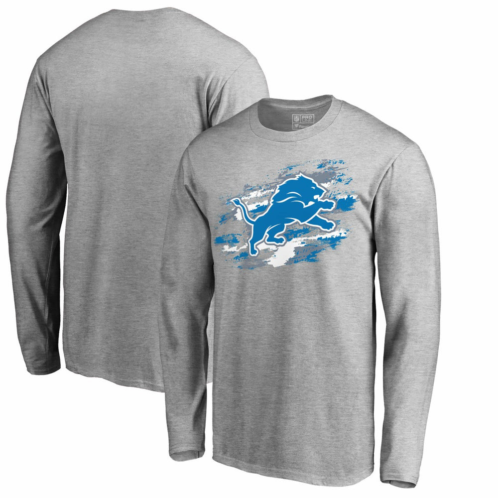 Detroit Lions True Colors Long Sleeve T-Shirt Ash - NFL