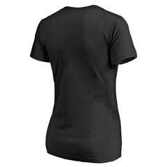 Minnesota Vikings Women's Primary Team Logo V-Neck T-Shirt Black - NFL