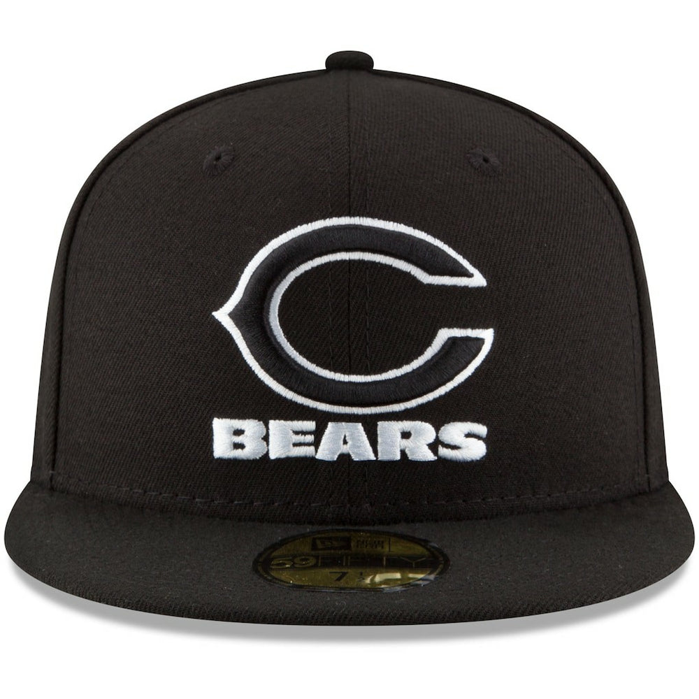 Chicago Bears New Era B-Dub 59FIFTY Fitted Hat Black - NFL
