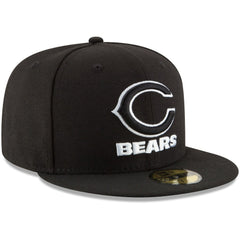Chicago Bears New Era B-Dub 59FIFTY Fitted Hat Black - NFL