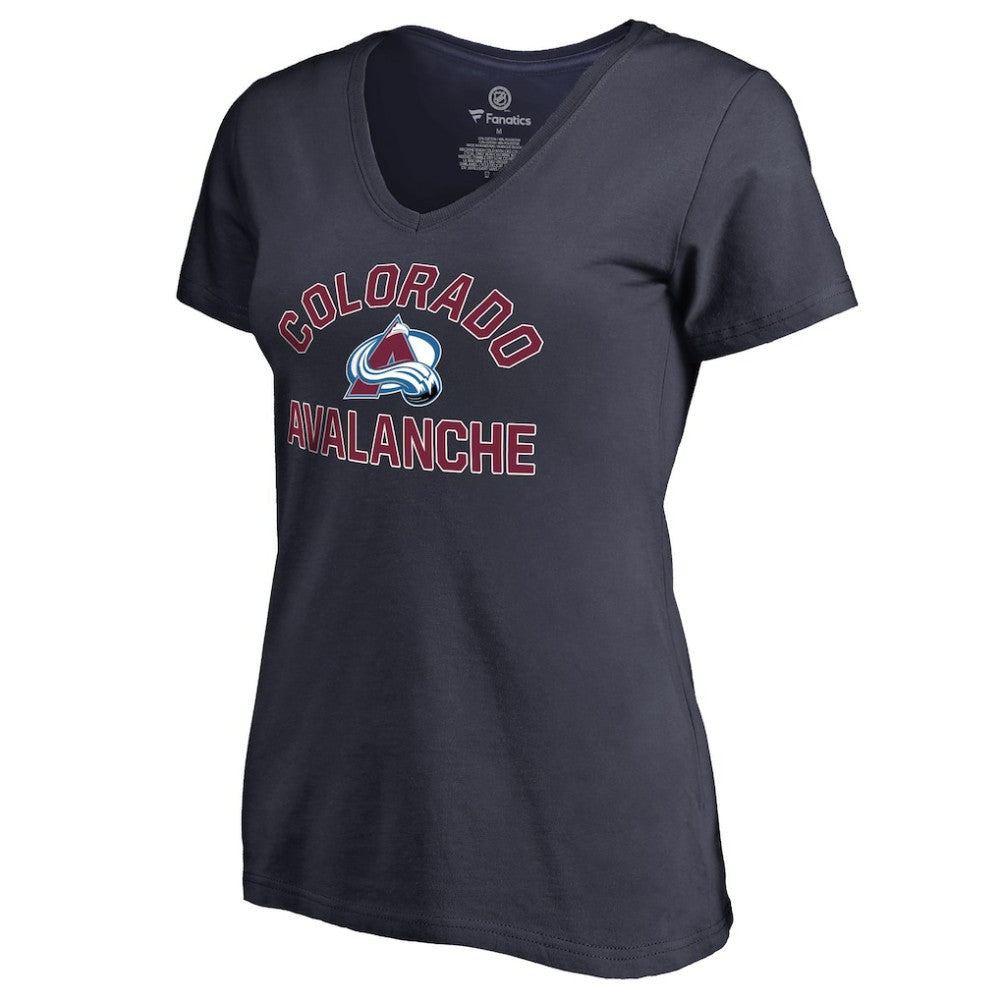 Colorado Avalanche - Women's Overtime V-Neck T-Shirt Navy