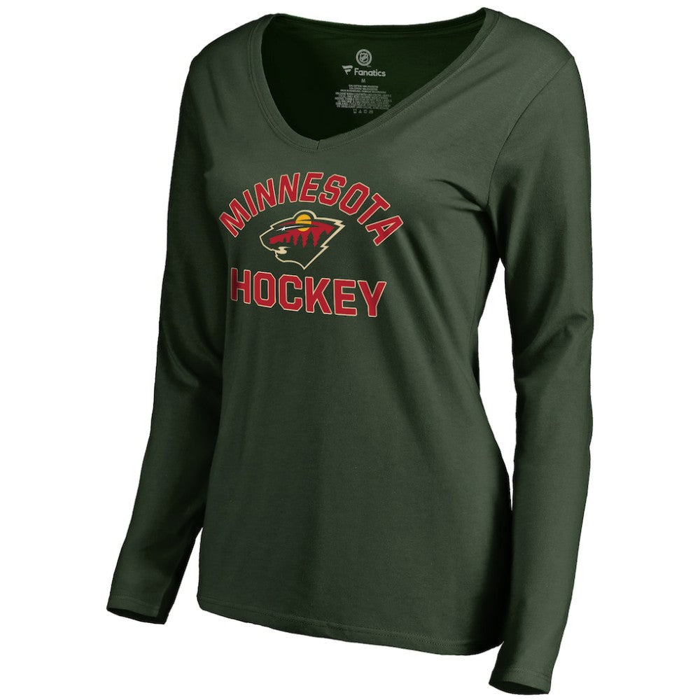 Minnesota Wild - Women's Overtime Long Sleeve T-Shirt Green