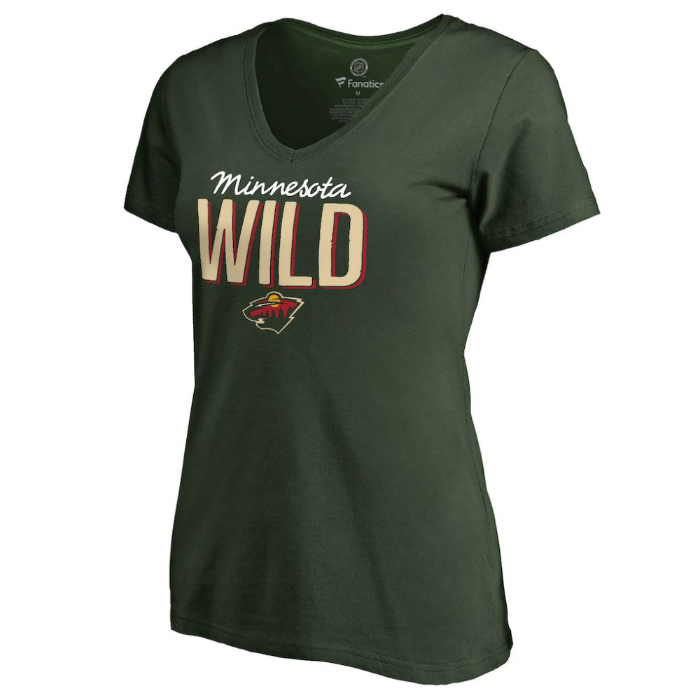 Minnesota Wild - Women's Nostalgia T-Shirt Green