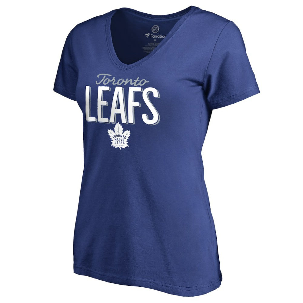 Toronto Maple Leafs - Women's Nostalgia T-Shirt Blue