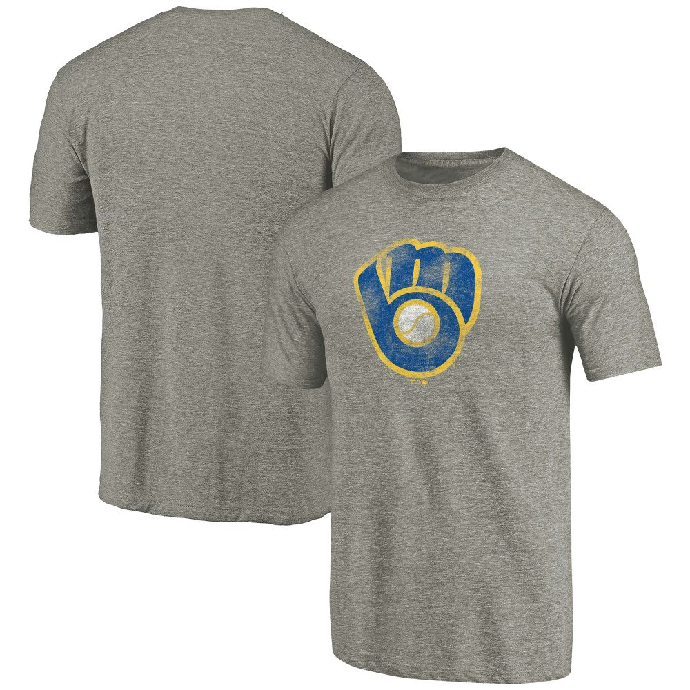 Milwaukee Brewers Distressed Team Tri-Blend T-Shirt for sale