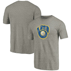 Milwaukee Brewers Distressed Team Tri-Blend T-Shirt for sale