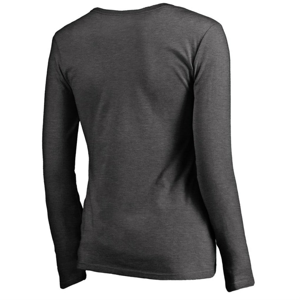 Philadelphia Eagles Women's Team Logo Long Sleeve T-Shirt Heathered Gray - NFL