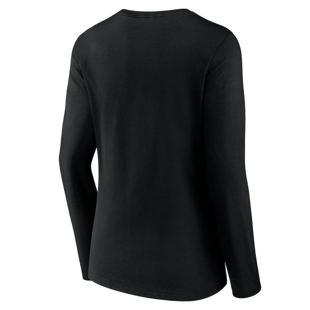 Pittsburgh Pirates Women's Team Color Primary Logo V-Neck Long Sleeve T-Shirt discount