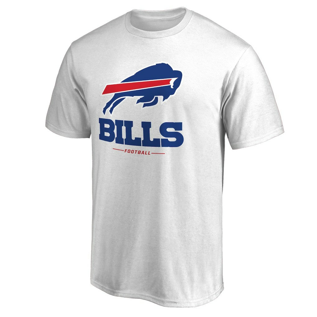 Buffalo Bills Team Lockup 2 T-Shirt White - NFL