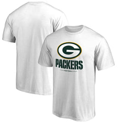 Green Bay Packers Team Lockup 2 T-Shirt White - NFL