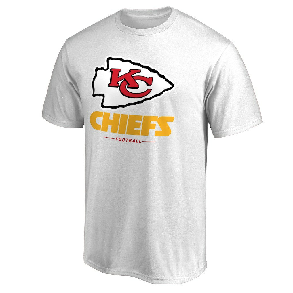 Kansas City Chiefs Team Lockup II T-Shirt White - NFL