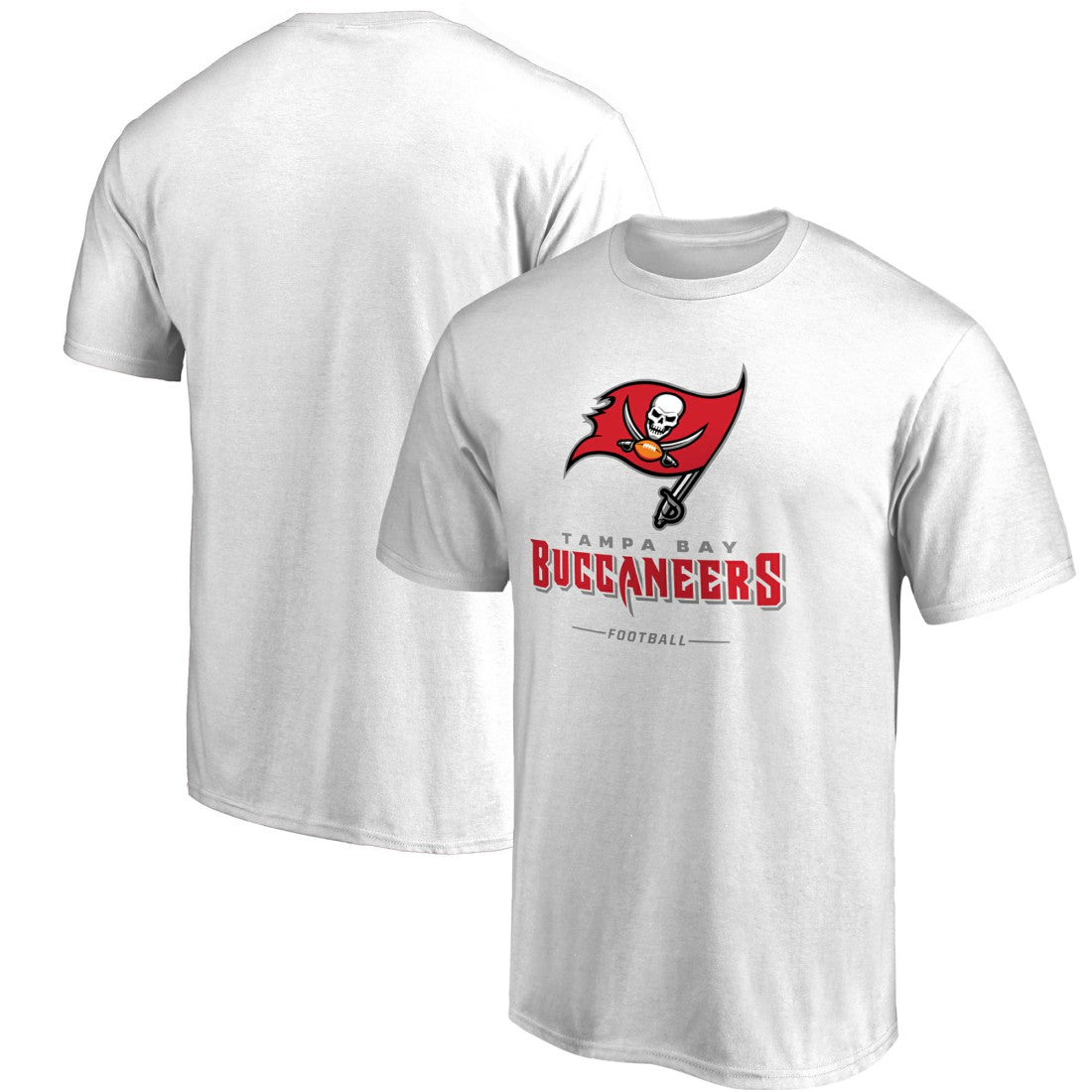 Tampa Bay Buccaneers Team Lockup T-Shirt White - NFL