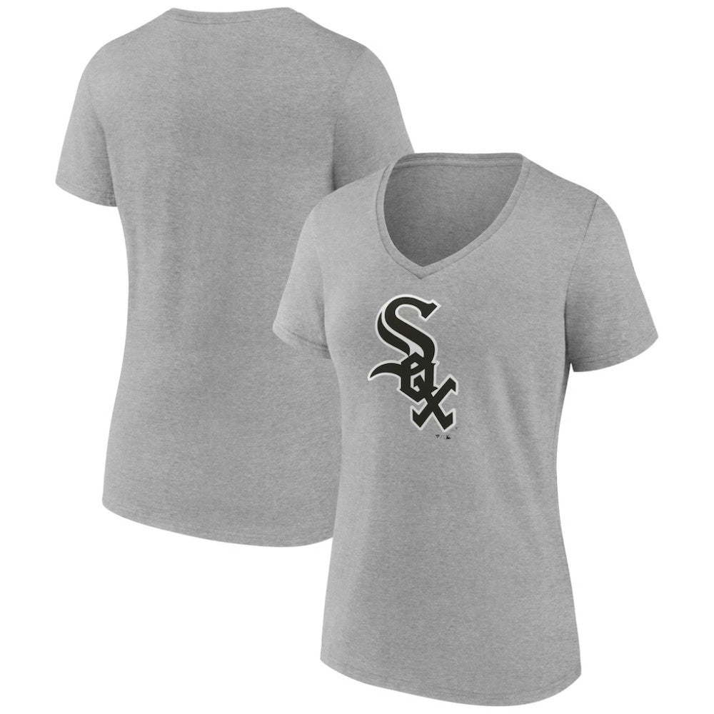 Chicago White Sox Women's Secondary Color Primary Logo T-Shirt Sale