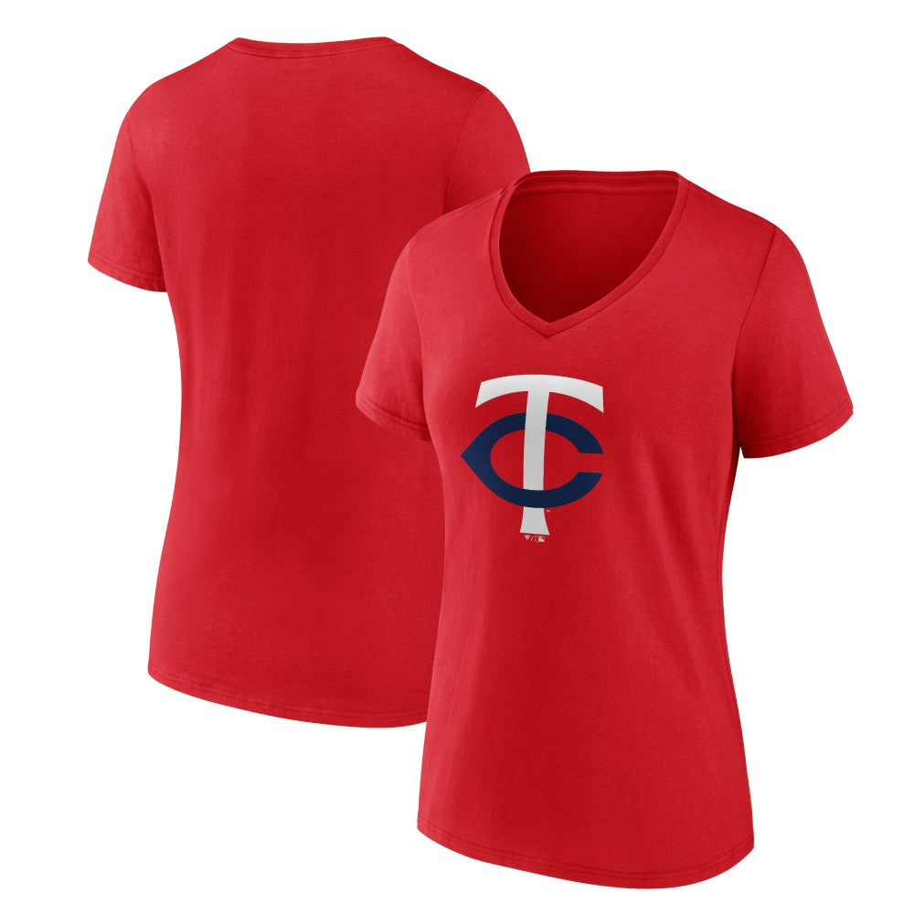 Minnesota Twins Women's Secondary Color Primary Logo T-Shirt Clearance