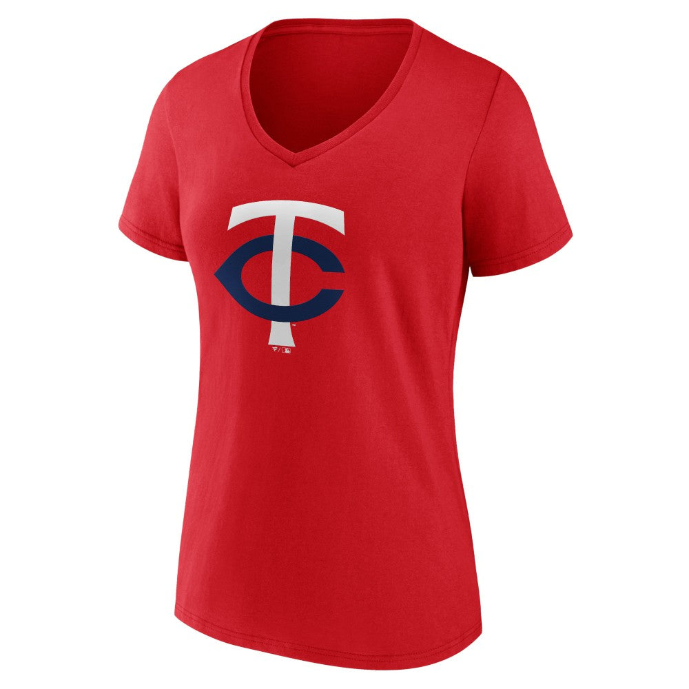 Minnesota Twins Women's Secondary Color Primary Logo T-Shirt Clearance