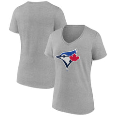 Toronto Blue Jays Women's Secondary Color Primary Logo T-Shirt Lifestyle