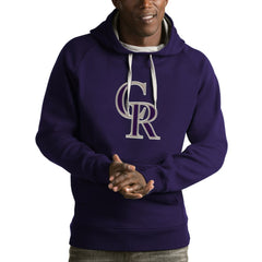 Colorado Rockies Antigua Victory Pullover Hoodie Near Me