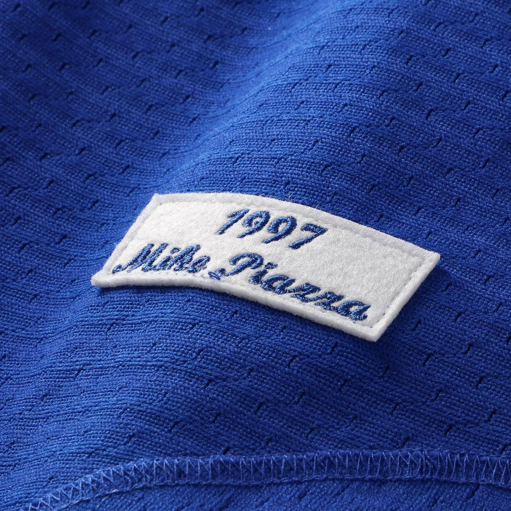 Mike Piazza Los Angeles Dodgers Mitchell & Ness Cooperstown Collection Mesh Batting Practice Button-Up Jersey for sale