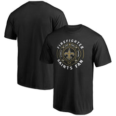 New Orleans Saints Black Firefighter T-Shirt - NFL