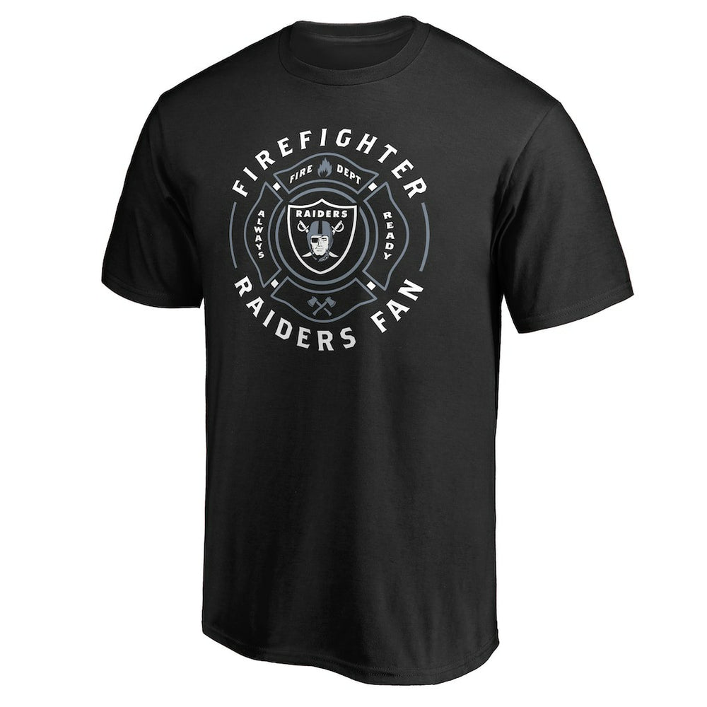 Las Vegas Raiders Black Firefighter T-Shirt - NFL