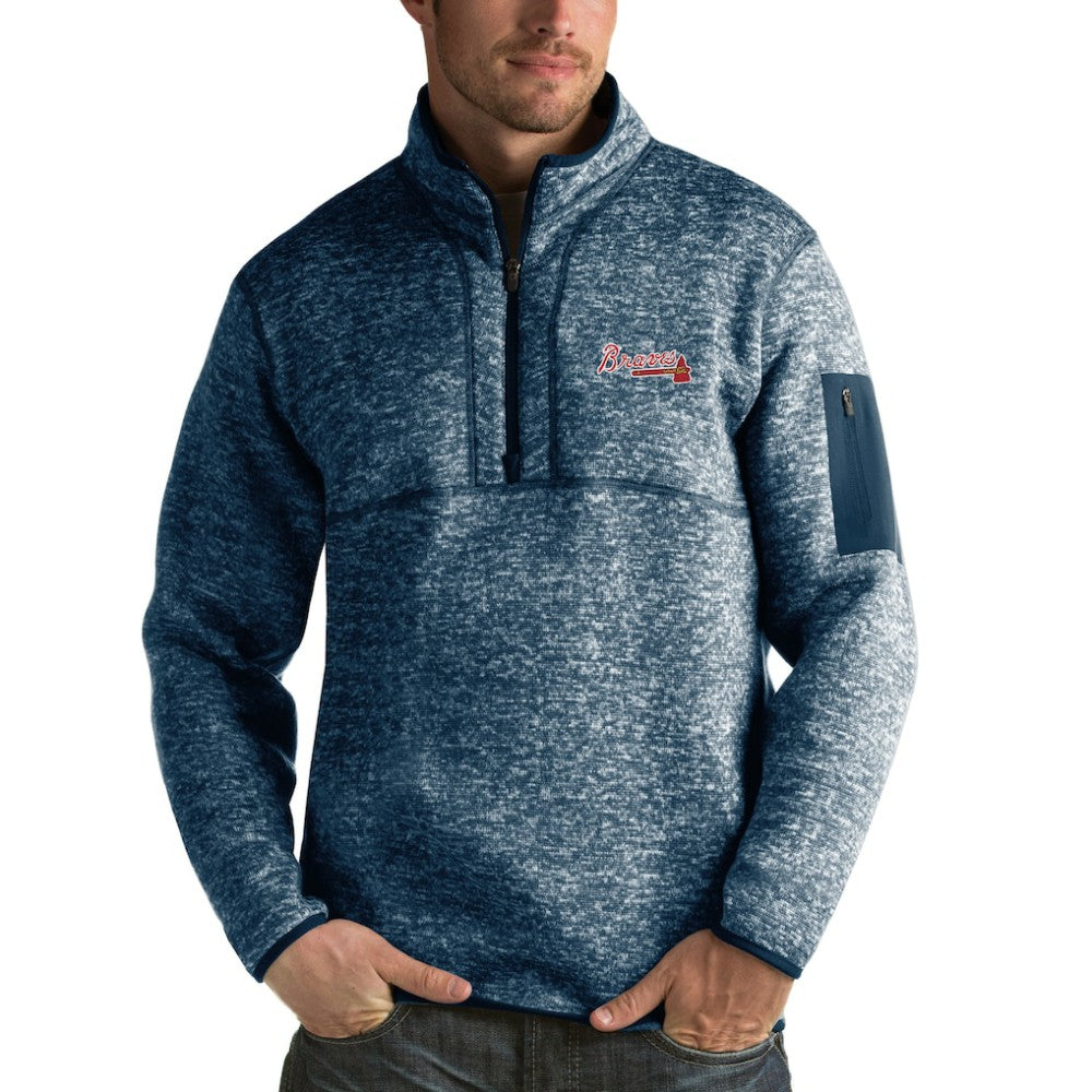 Atlanta Braves Antigua Fortune Half-Zip Sweater Near Me