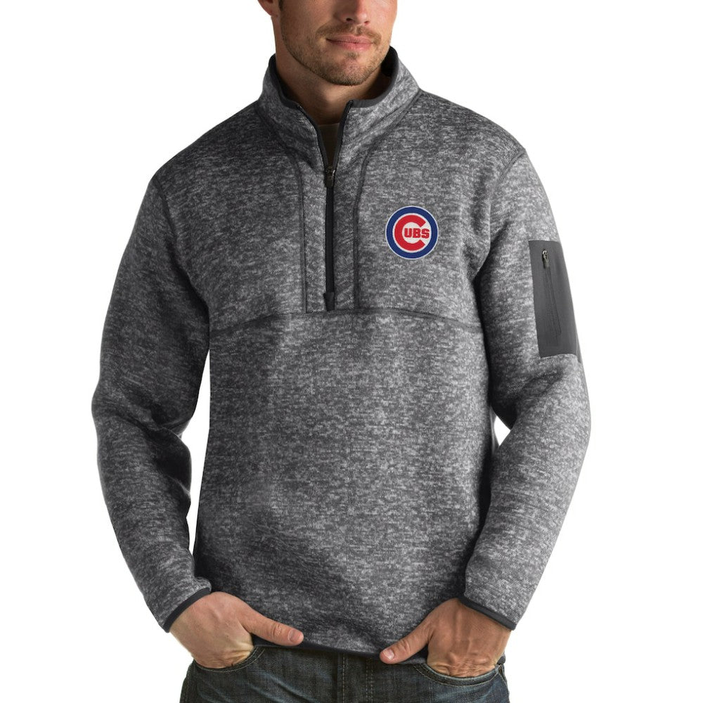 Chicago Cubs Antigua Fortune Half-Zip Sweater Lifestyle