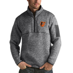 Baltimore Orioles Antigua Fortune Half-Zip Sweater Lifestyle