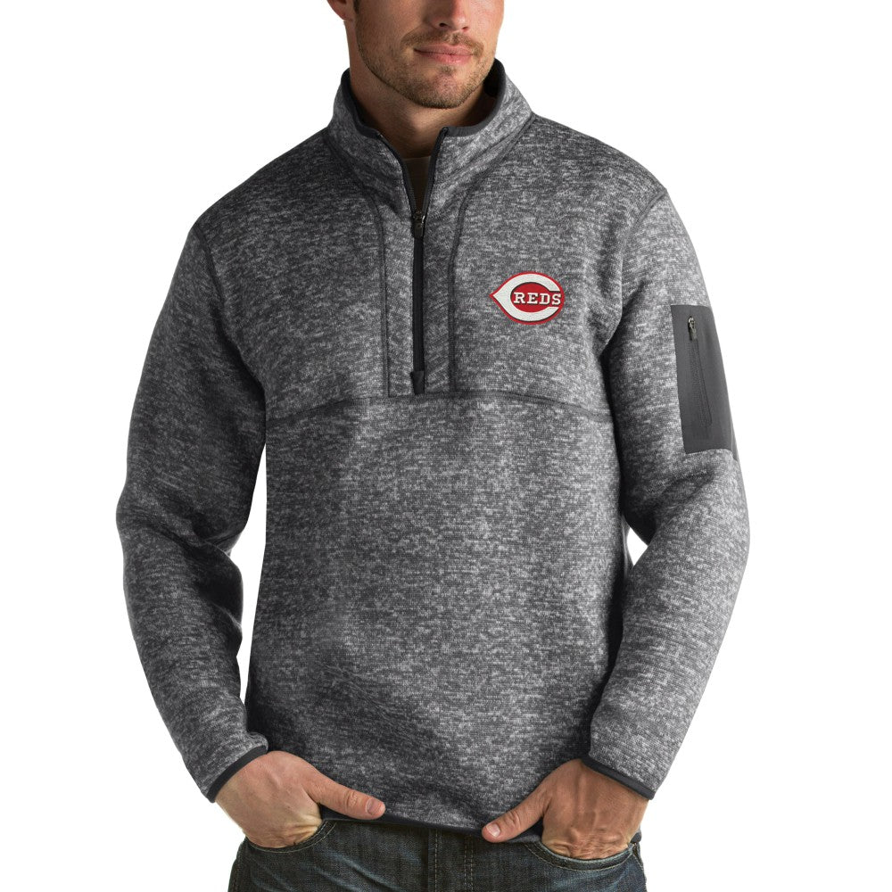 Cincinnati Reds Antigua Fortune Half-Zip Sweater Sale